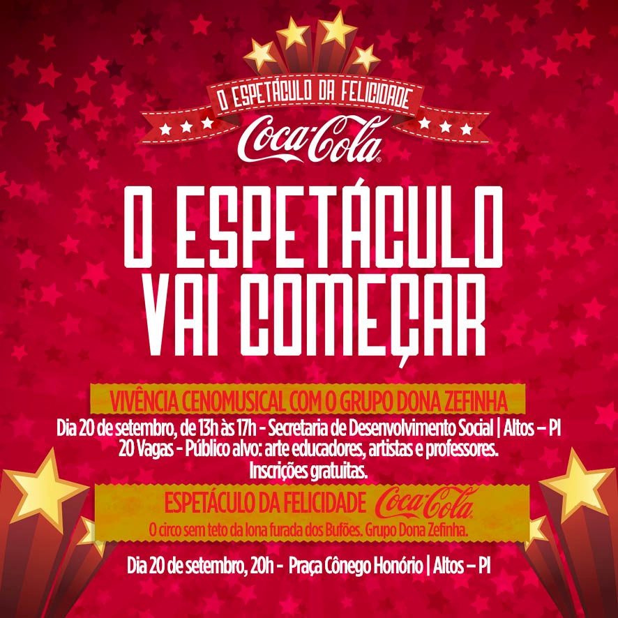 Coca-Cola realiza “Espetáculo da Felicidade” em Altos